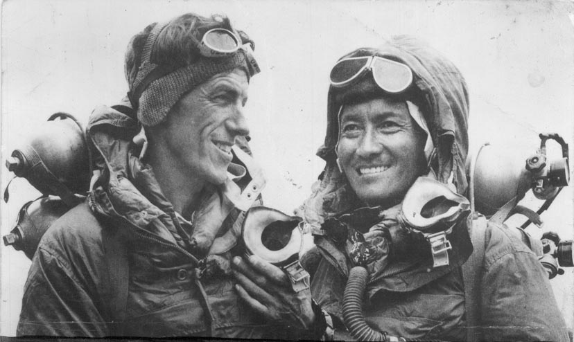 Photo of Sir Edmund Hillary and Tenzing Norgay upon their return from the summit of Everest. Like climbing a great mountain, entrepreneurship requires team effort.